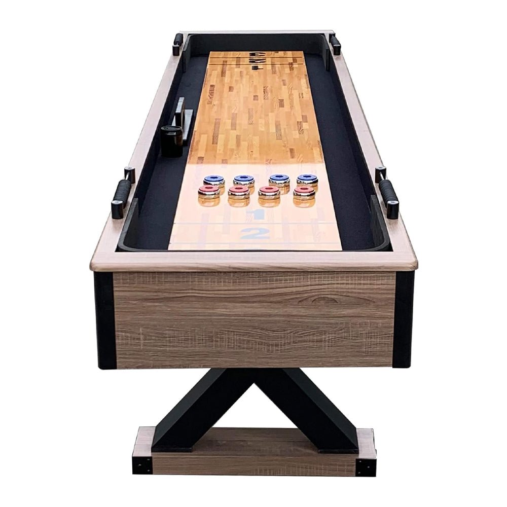 Hathaway Excalibur Rustic Shuffleboard Table With Leg Levelers, 9FT (96847512)