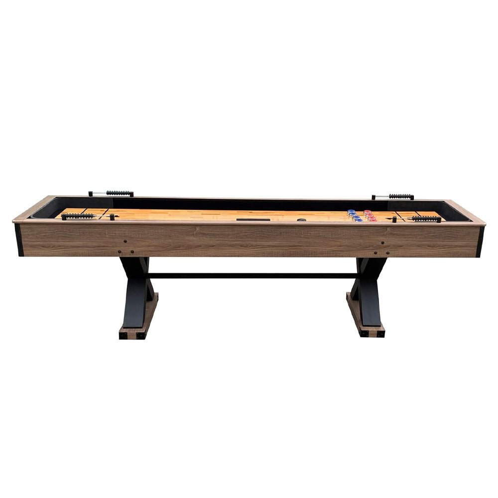 Hathaway Excalibur Rustic Shuffleboard Table With Leg Levelers, 9FT (96847512)