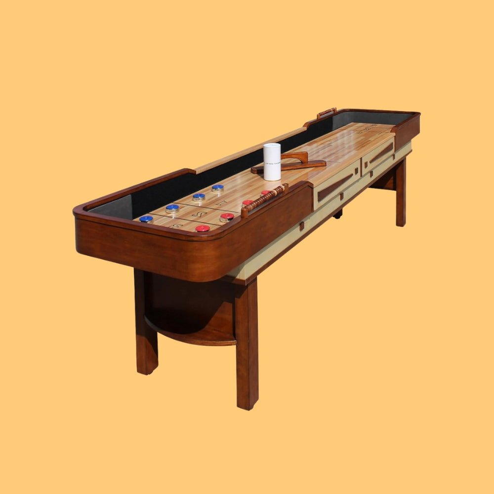 Hathaway Merlot Walnut Shuffleboard Table With Accessories, 12FT (94615283)