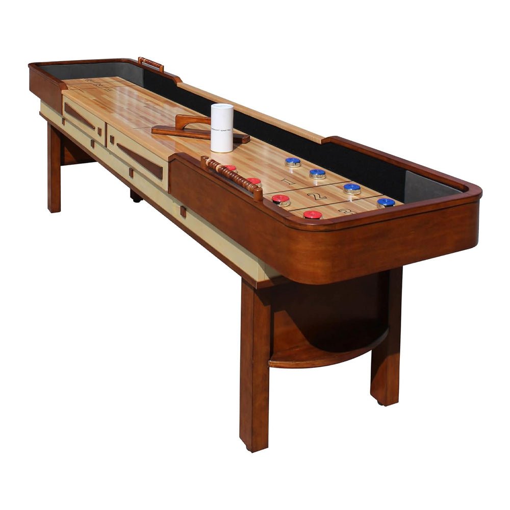 Hathaway Merlot Walnut Shuffleboard Table With Accessories, 12FT (94615283)