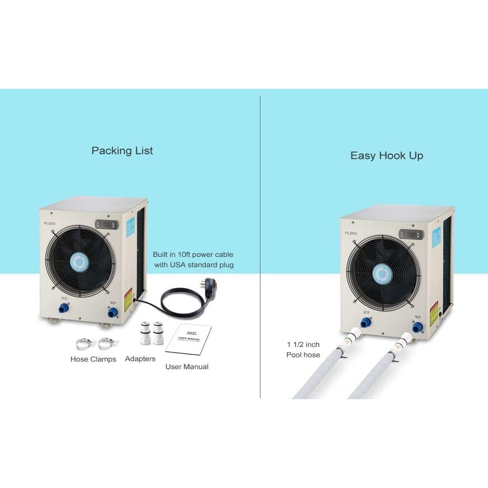 High-Output Electric Swimming Pool Heater Pump For Above And Inground Pools, 4000 Gallons (93751482)