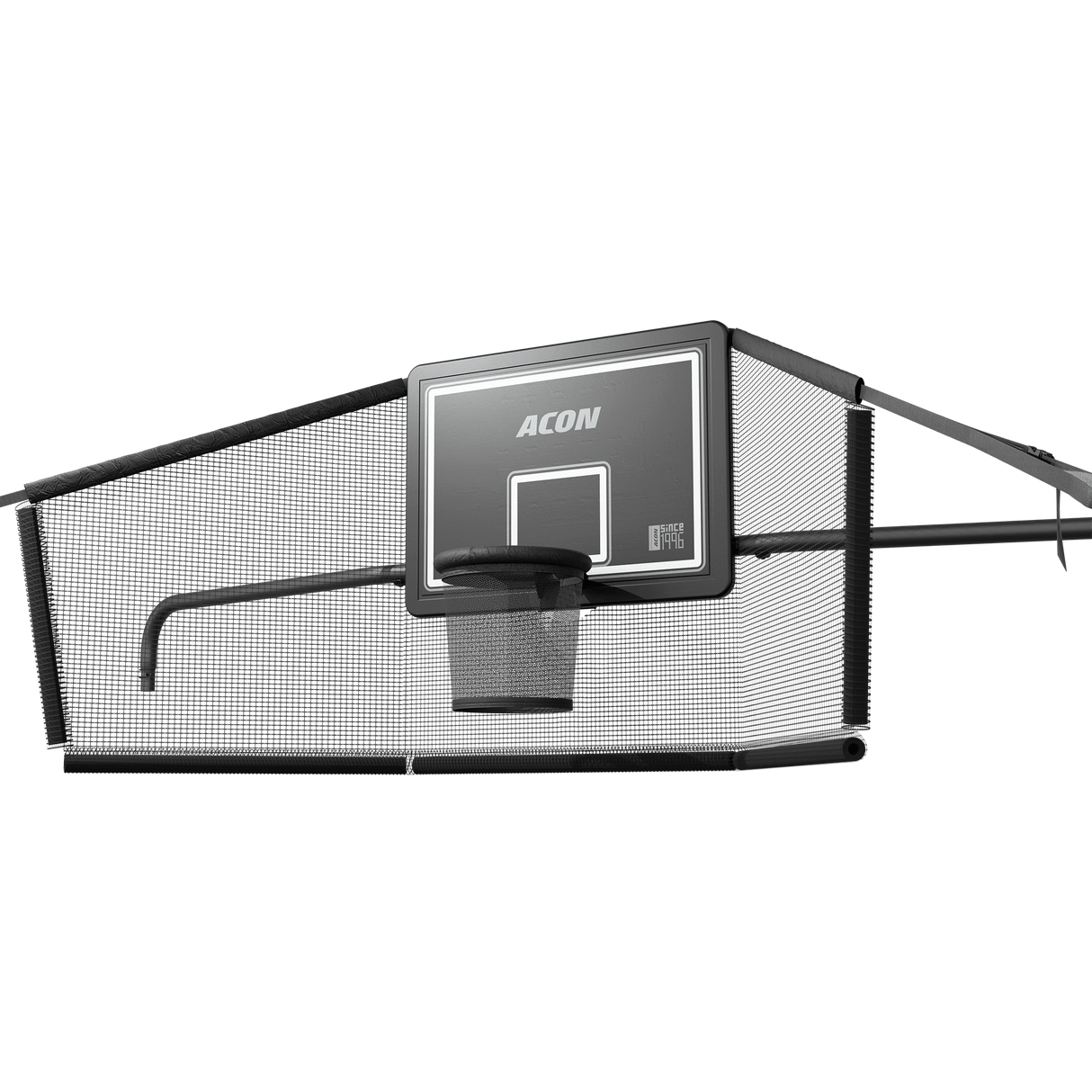 ACON X Basketball Hoop with Back Net for 17ft Rectangular Trampoline