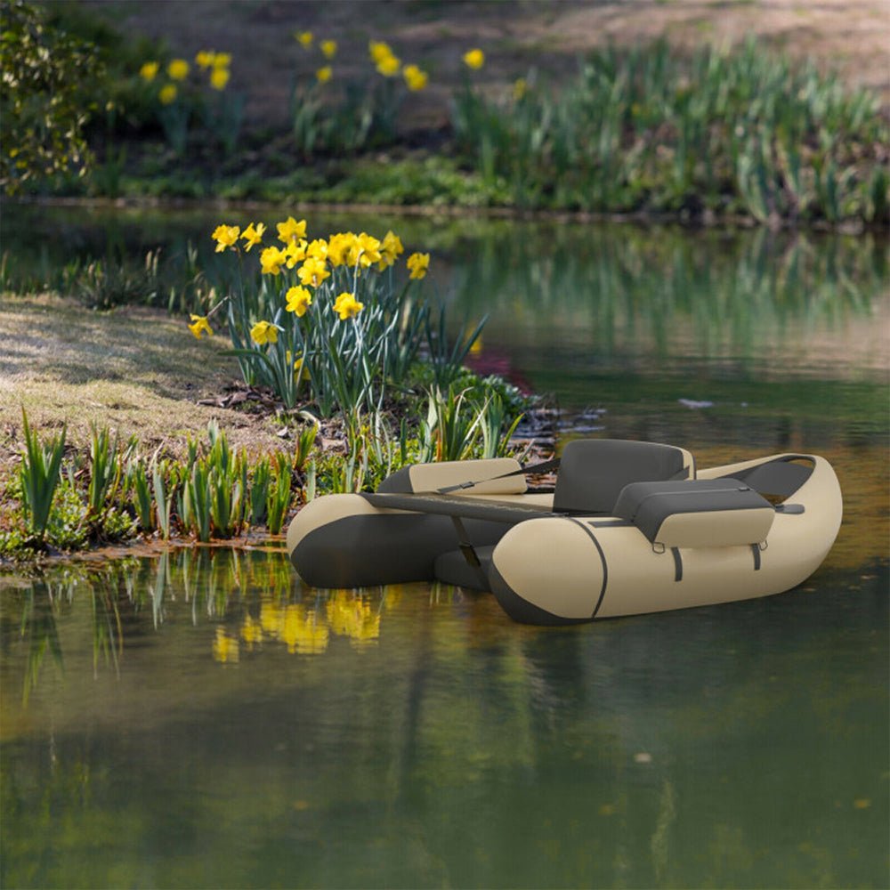 Inflatable Fishing Float Tube Boat With Pump & Fish Measure Ruler, 4.5FT (98736425)