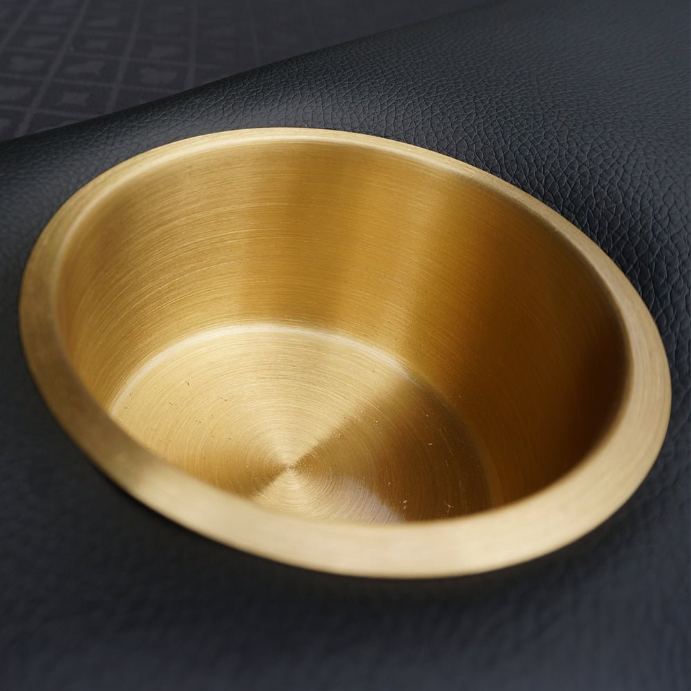 INO Premium Black Oval Poker Table With Curved Legs And DropBox, 96" (91724836)