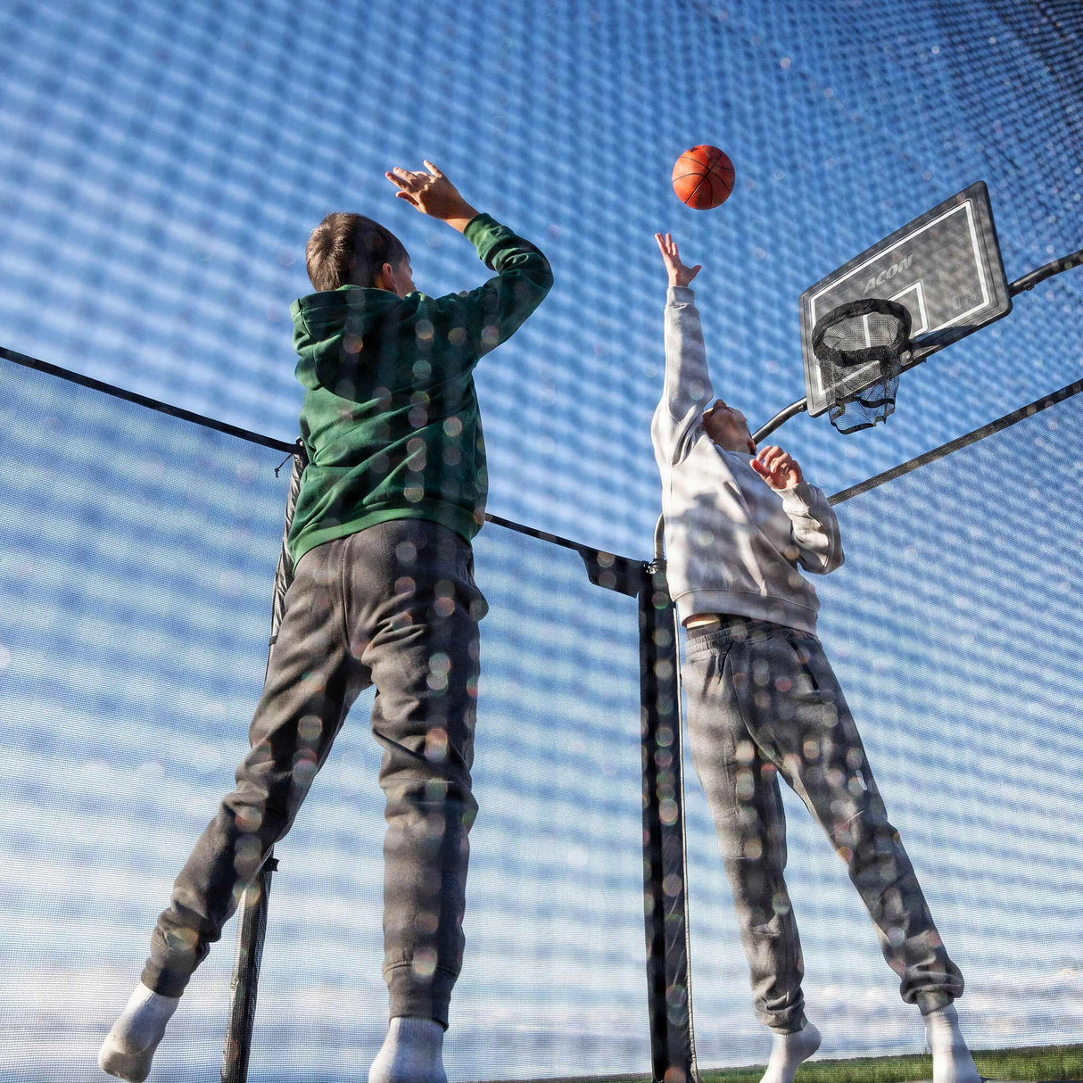 ACON X 17ft Rectangular Trampoline with Net and Ladder