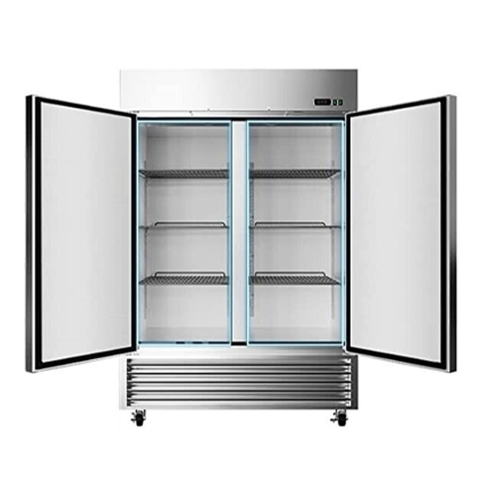 Large 49 Cu.Ft. Two Door Stainless Steel Commercial Industrial Restaurant Freezer, 54" (91857246)