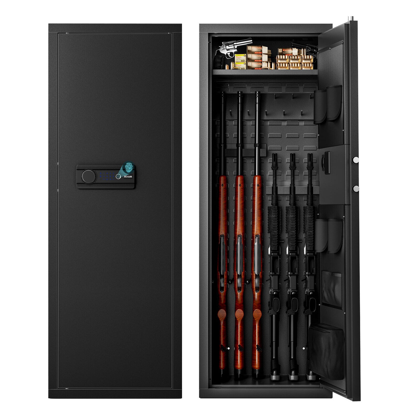 Large Unassembled Heavy Duty Steel Gun Safe For Home Rifles And Pistols With Digital Lock, 55" (97435182)