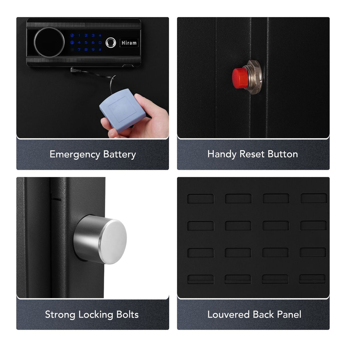Large Unassembled Heavy Duty Steel Gun Safe For Home Rifles And Pistols With Digital Lock, 55" (97435182)