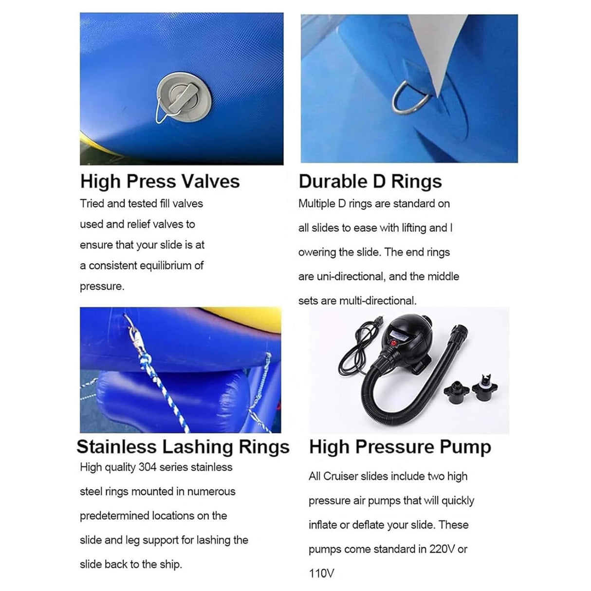 Large Inflatable Water Climbing Iceberg With Air Pump (SAK39814)