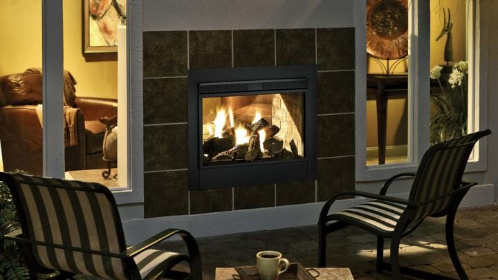 Majestic Twilight 36" Modern Indoor/Outdoor See-Through Gas Fireplace