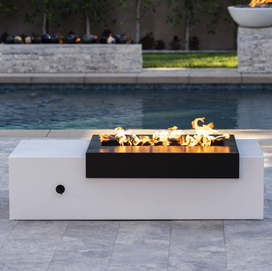 The Outdoor Plus Moonstone Fire Pit / Black & White Collection + Free Cover