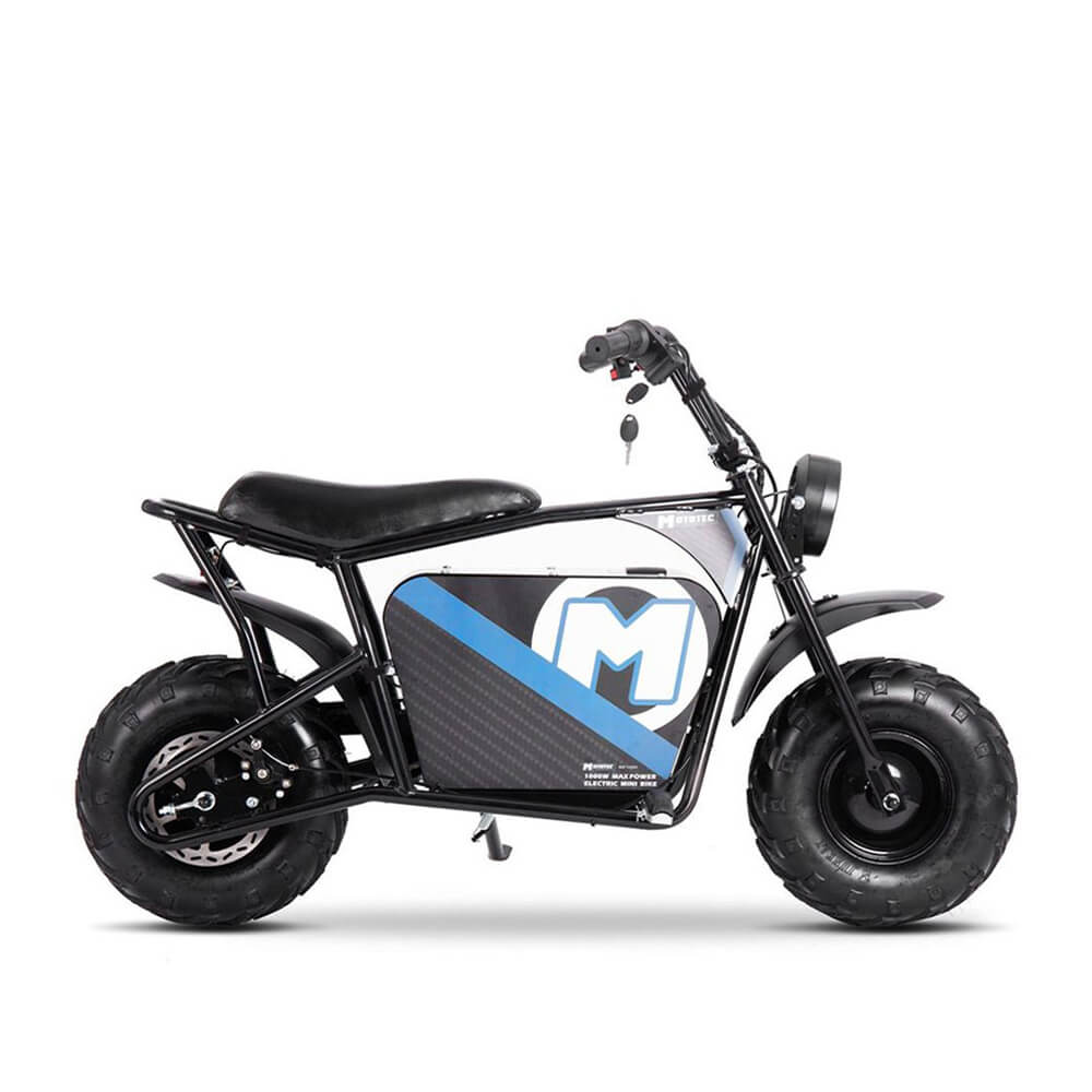 MotoTec 1000W 48V/12AH Electric Powered Mini Bike, Black (96372584)