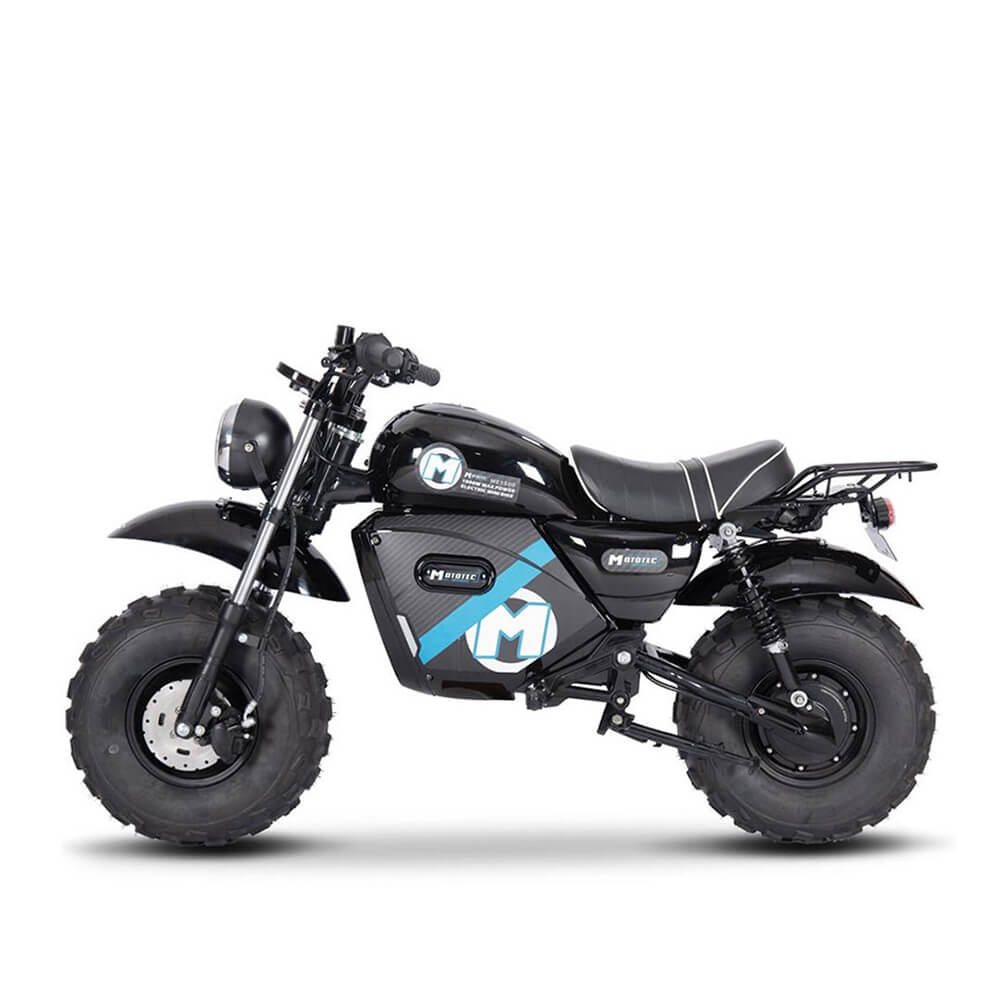 MotoTec 1500W 60V/20AH Electric Powered Mini Bike, Black (97368524)