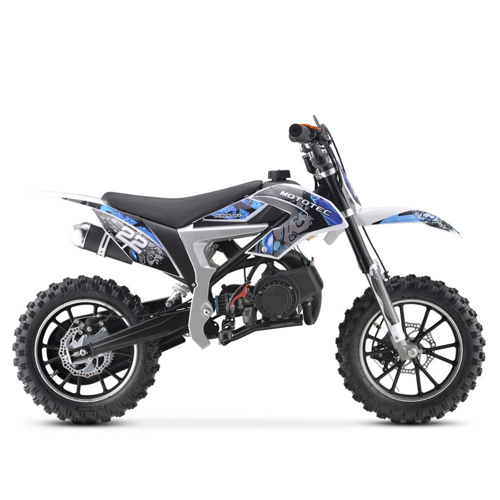 MotoTec Demon 50CC 2-Stroke Kids Gas Dirt Bike (96876541)