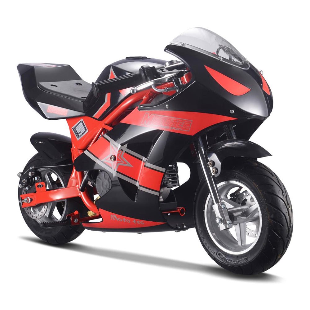 MotoTec GT 49CC 2-Stroke Premium Air Cooled Gas Pocket Bike (93706896)