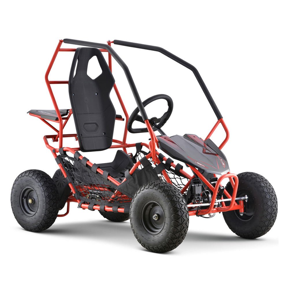 MotoTec Maverick 36V/36AH Red Electric Battery Powered Go Kart, 1000W (96358241)