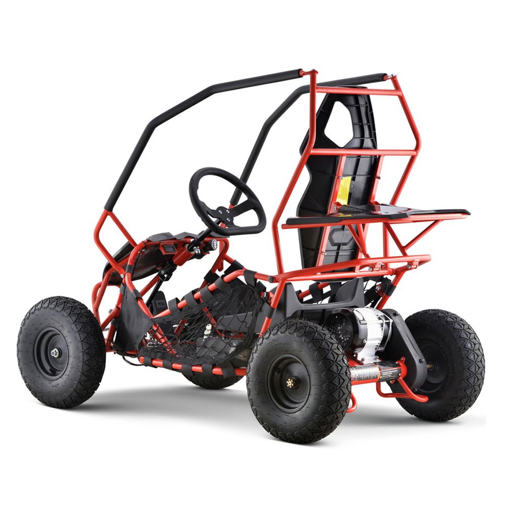 MotoTec Maverick 36V/36AH Red Electric Battery Powered Go Kart, 1000W (96358241)