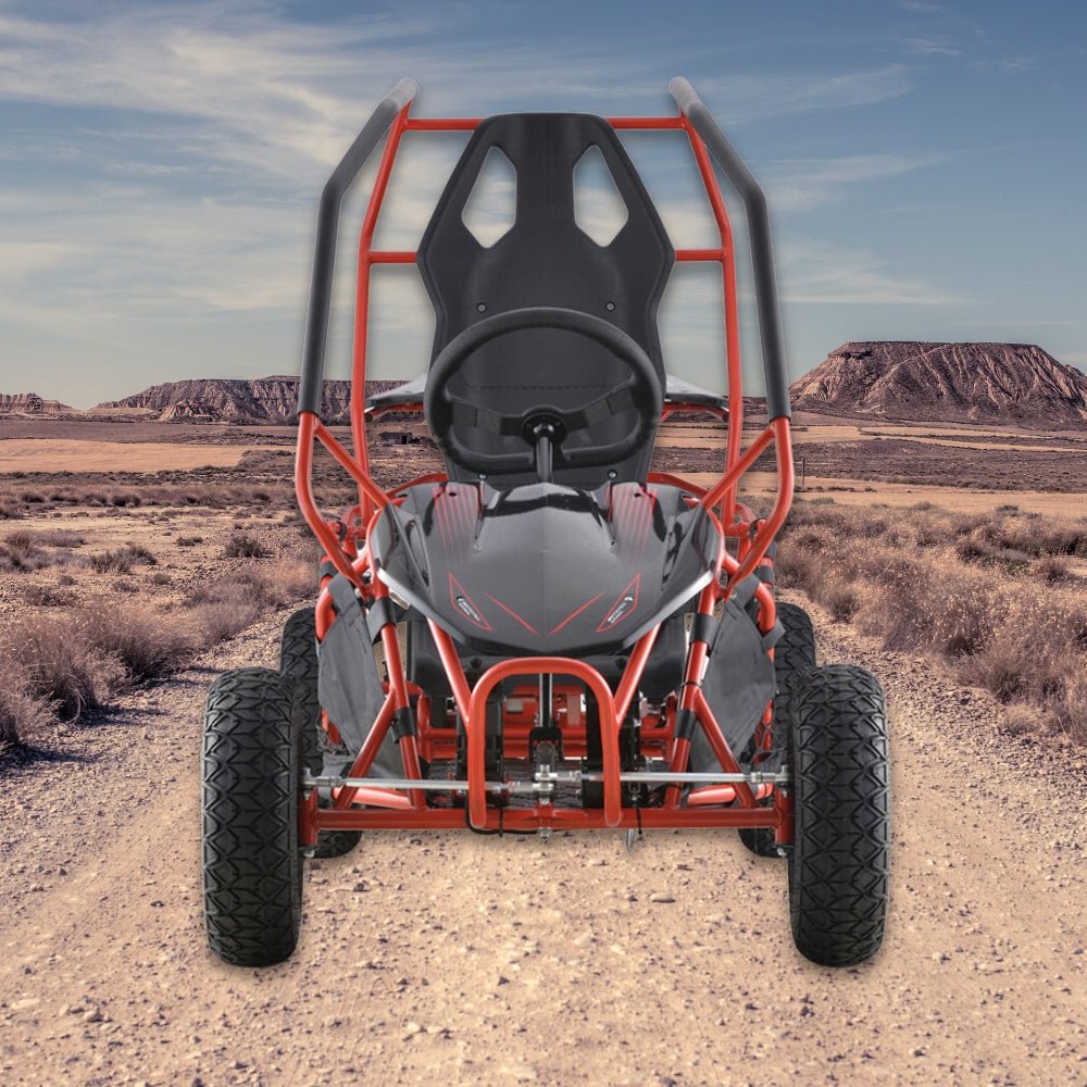 MotoTec Maverick 36V/36AH Red Electric Battery Powered Go Kart, 1000W (96358241)