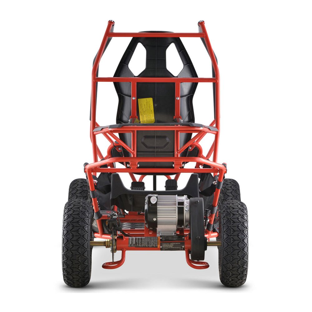 MotoTec Maverick 36V/36AH Red Electric Battery Powered Go Kart, 1000W (96358241)