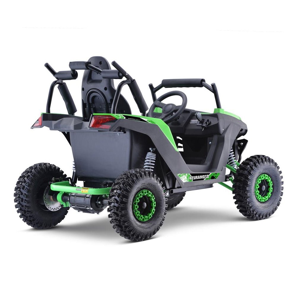 MotoTec Raider 1200W 48V/12AH Kids Electric Full Suspension UTV, Green (95476283)