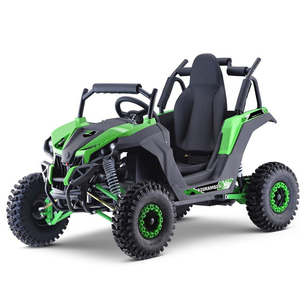 MotoTec Raider 1200W 48V/12AH Kids Electric Full Suspension UTV, Green (95476283)