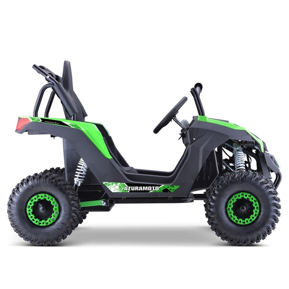 MotoTec Raider 1200W 48V/12AH Kids Electric Full Suspension UTV, Green (95476283)