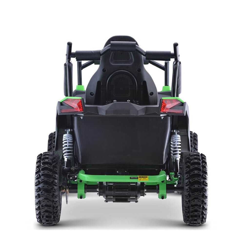 MotoTec Raider 1200W 48V/12AH Kids Electric Full Suspension UTV, Green (95476283)