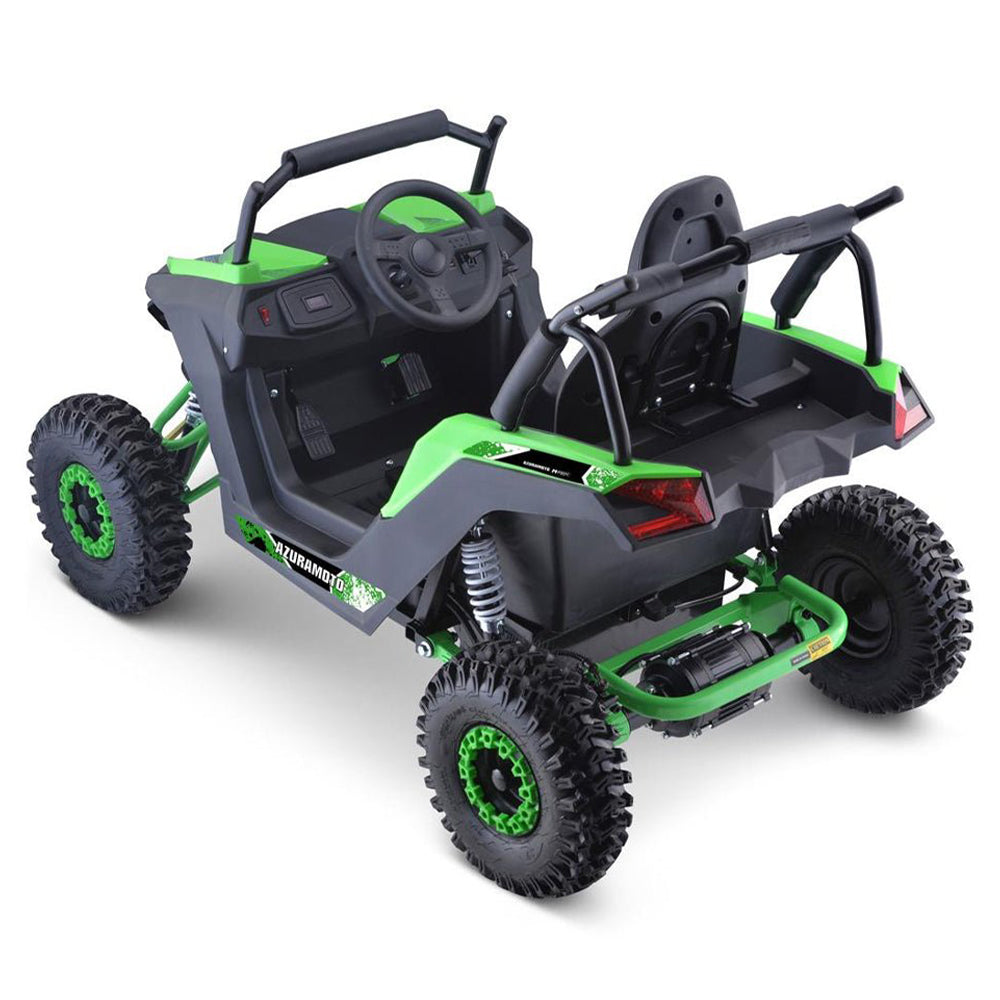 MotoTec Raider 1200W 48V/12AH Kids Electric Full Suspension UTV, Green (95476283)