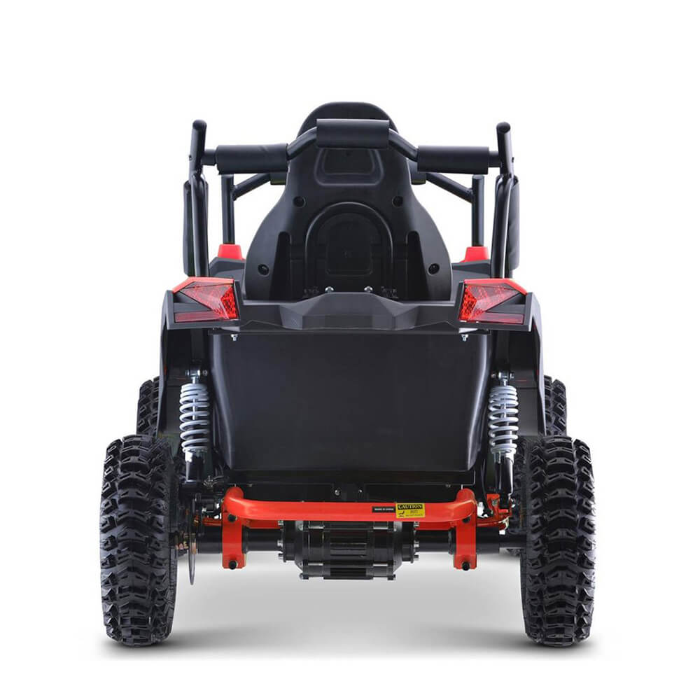 MotoTec Raider 1200W 48V/12AH Kids Electric Full Suspension UTV, Red (91735260)