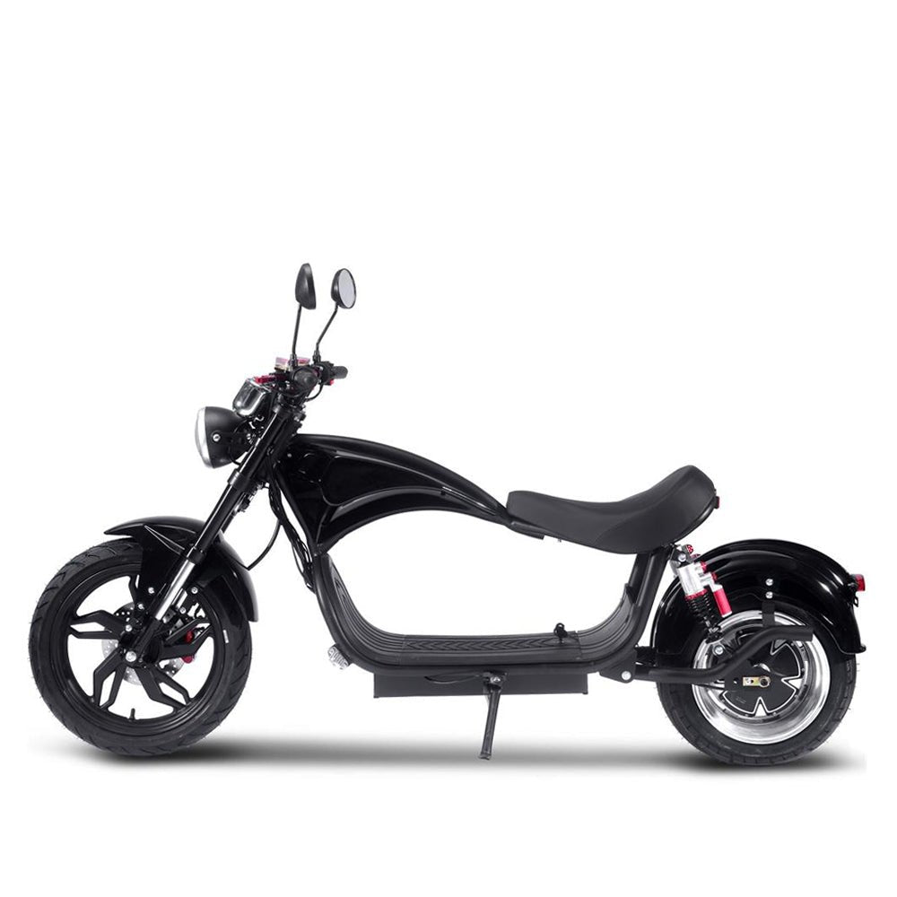 MotoTec Raven 60V/30AH 2500W Electric Moped Motorcycle Scooter For Adults, Black (SAK48263)