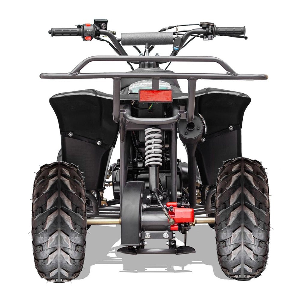MotoTec Rex 110CC 4-Stroke Mini Kids 4 Wheeler Gas ATV Quad, Black (95316842)