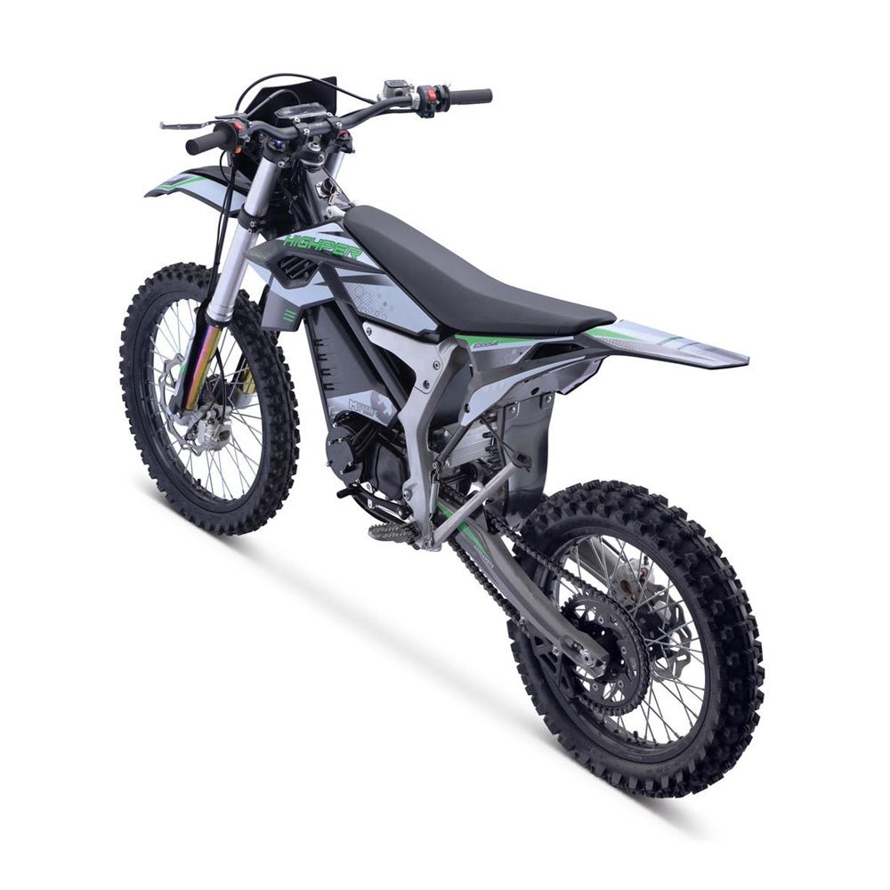 MotoTec Venom High-Performance 72V/12000W Electric Dirt Bike, White (97314685)