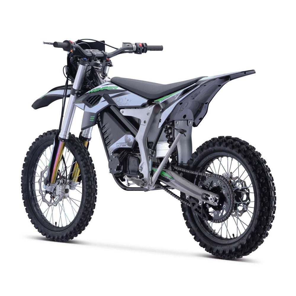 MotoTec Venom High-Performance 72V/12000W Electric Dirt Bike, White (97314685)