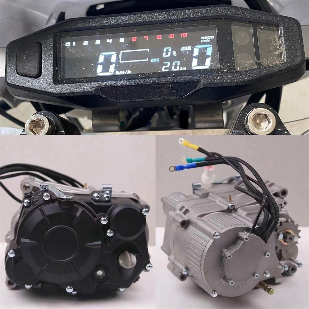 MotoTec Venom High-Performance 72V/12000W Electric Dirt Bike, White (97314685)