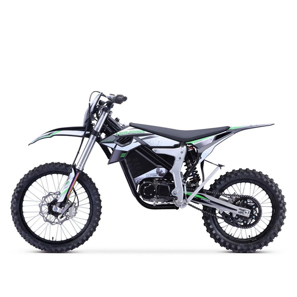 MotoTec Venom High-Performance 72V/12000W Electric Dirt Bike, White (97314685)