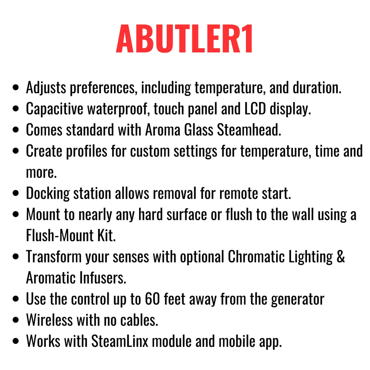 Mr.Steam MS-E Series Steam Home Shower Stainless Steel Generator With LED Display (SAK92310)