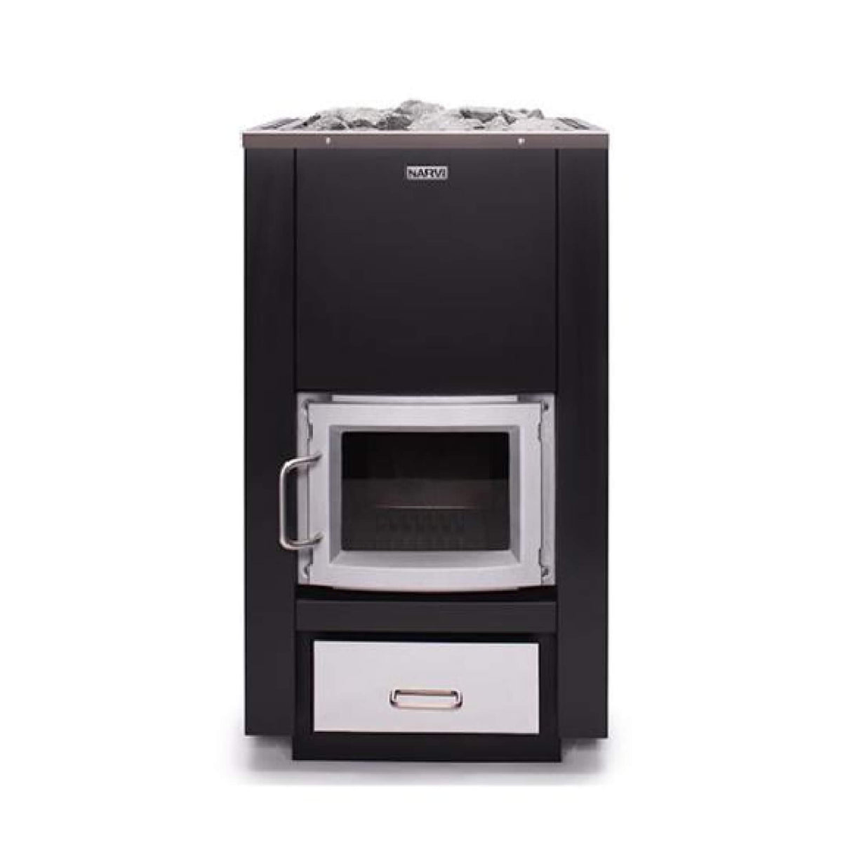 Narvi 30/50 Wood-Burning Sauna Stove With Sauna Stones (SAK57961)