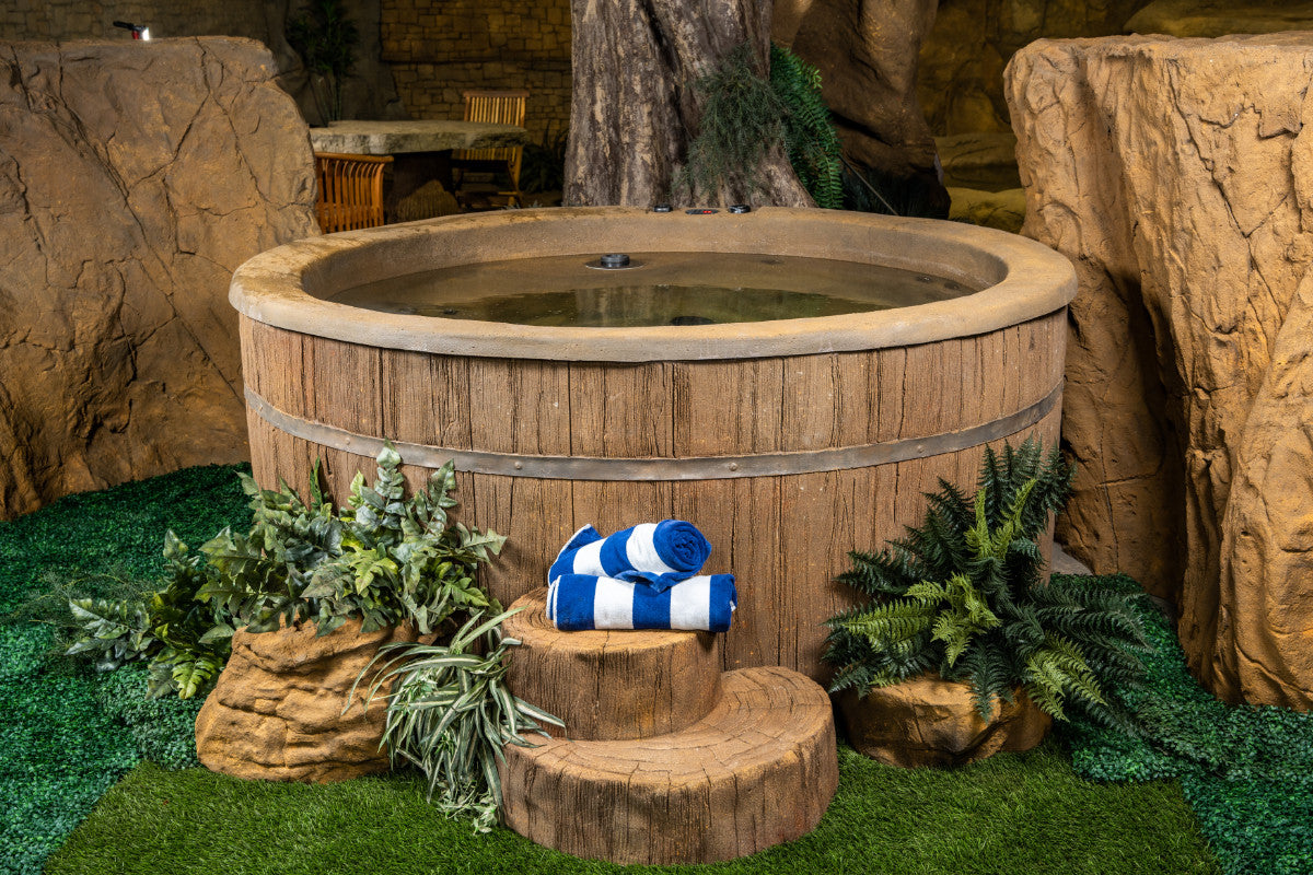 Natural Spas Oak Above Ground Hot Tub and Spa