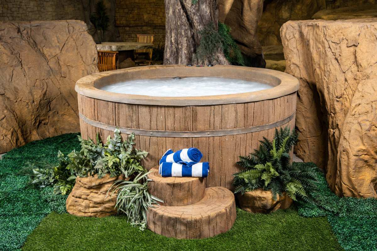 Natural Spas Oak Above Ground Hot Tub and Spa