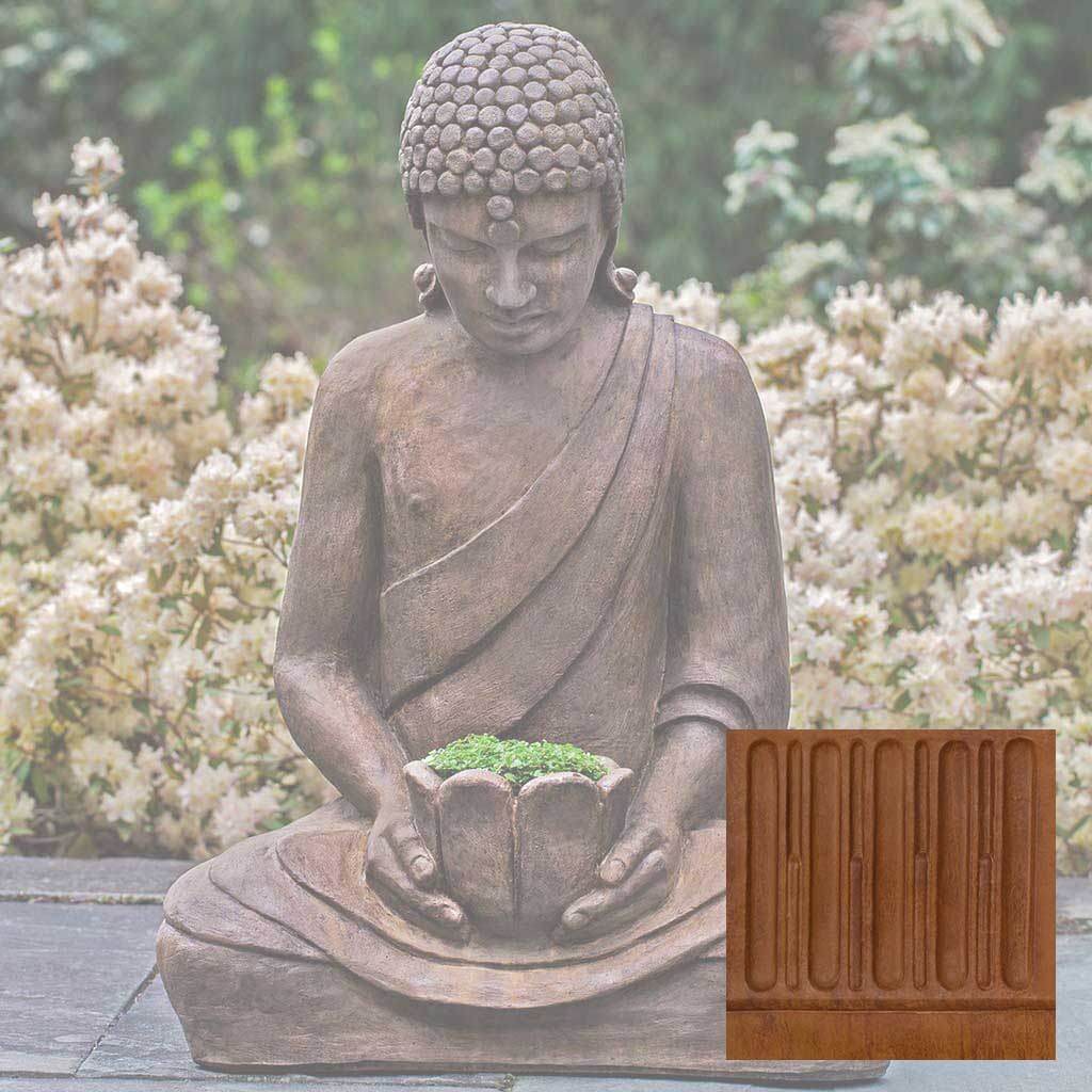 Campania Lotus Buddha Garden Statue - OR-155