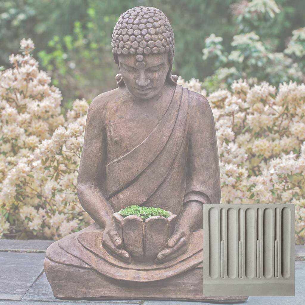 Campania Lotus Buddha Garden Statue - OR-155
