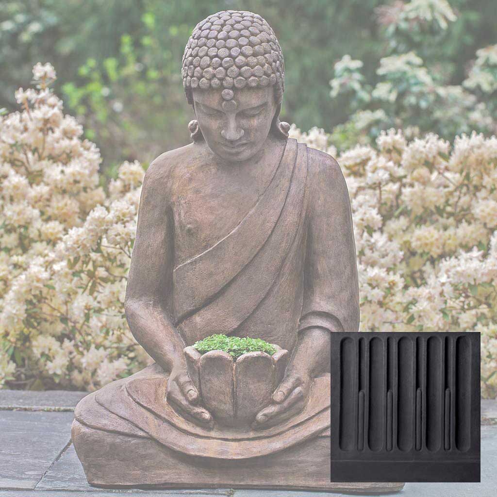 Campania Lotus Buddha Garden Statue - OR-155