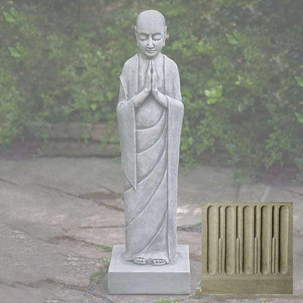 Campania Venerable Monk Garden Statue - OR-159