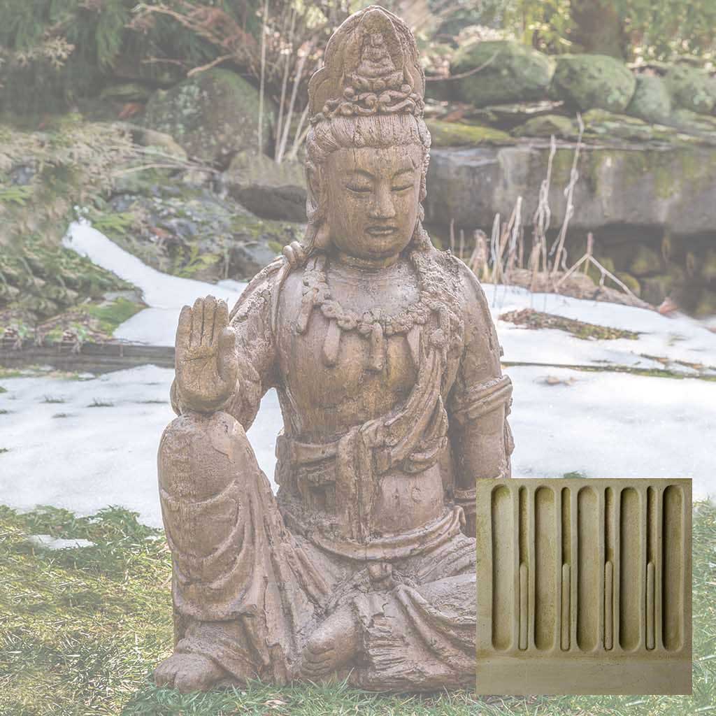 Campania Antique Quan Yin Buddha Garden Statue - OR-165