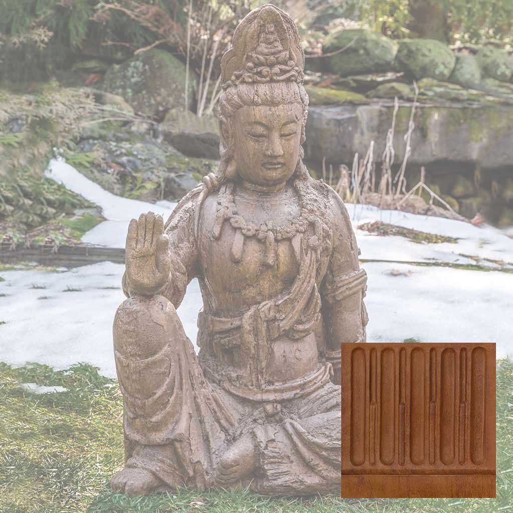 Campania Antique Quan Yin Buddha Garden Statue - OR-165