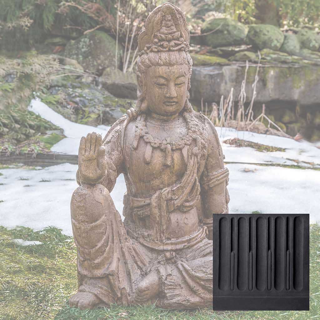 Campania Antique Quan Yin Buddha Garden Statue - OR-165