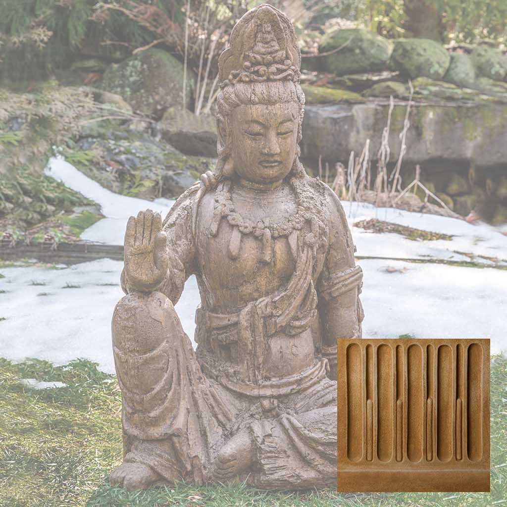 Campania Antique Quan Yin Buddha Garden Statue - OR-165