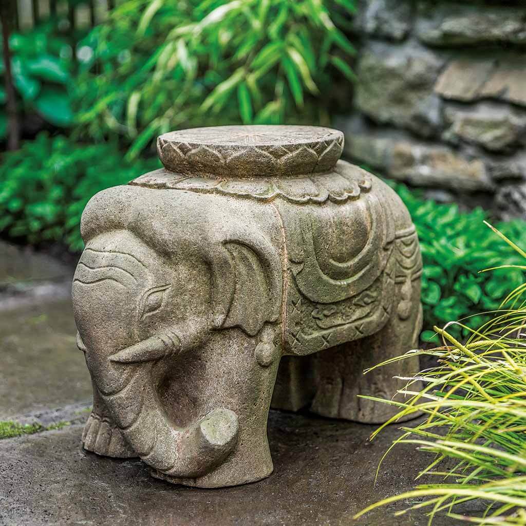Campania Artifact Elephant Garden Statue - OR-174