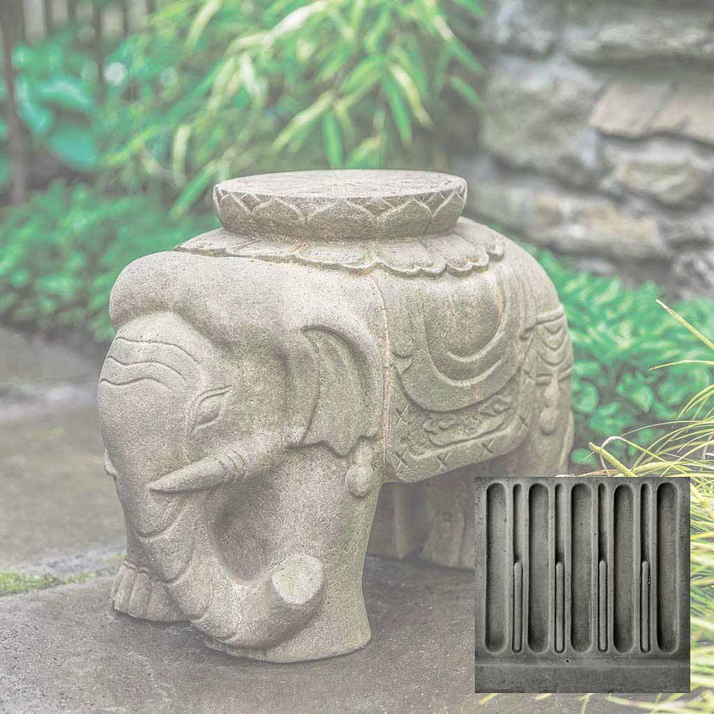 Campania Artifact Elephant Garden Statue - OR-174