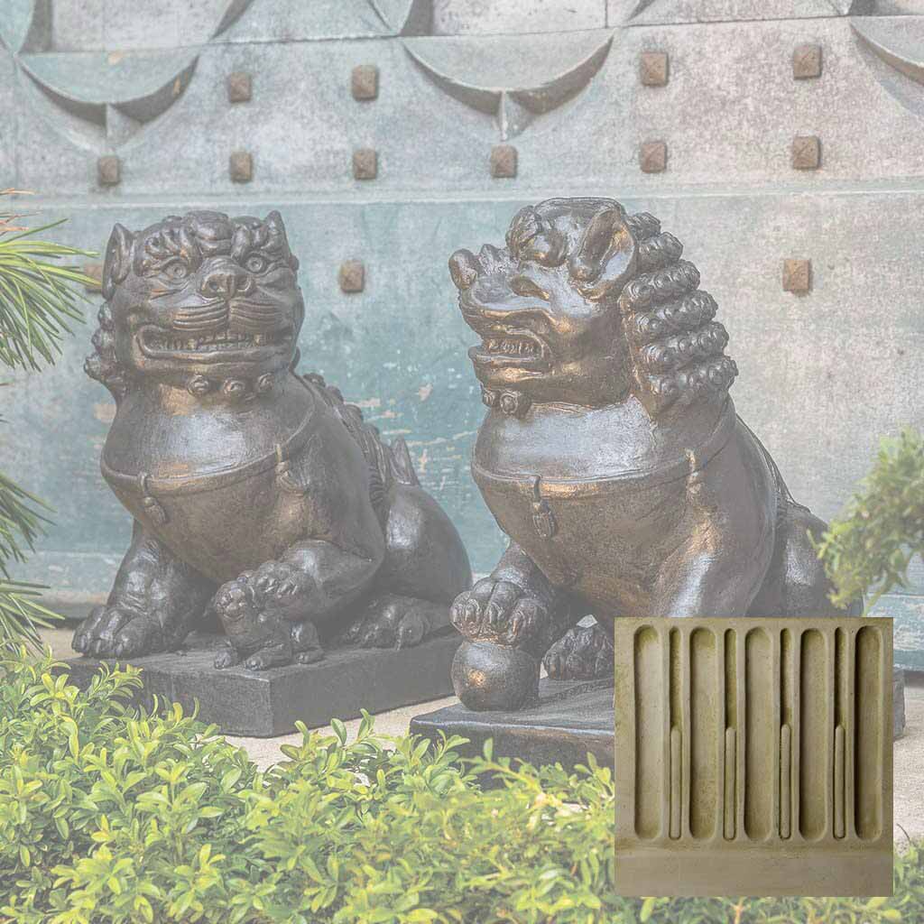Campania Traditional Foo Dog Set Garden Statue - OR-175 SET